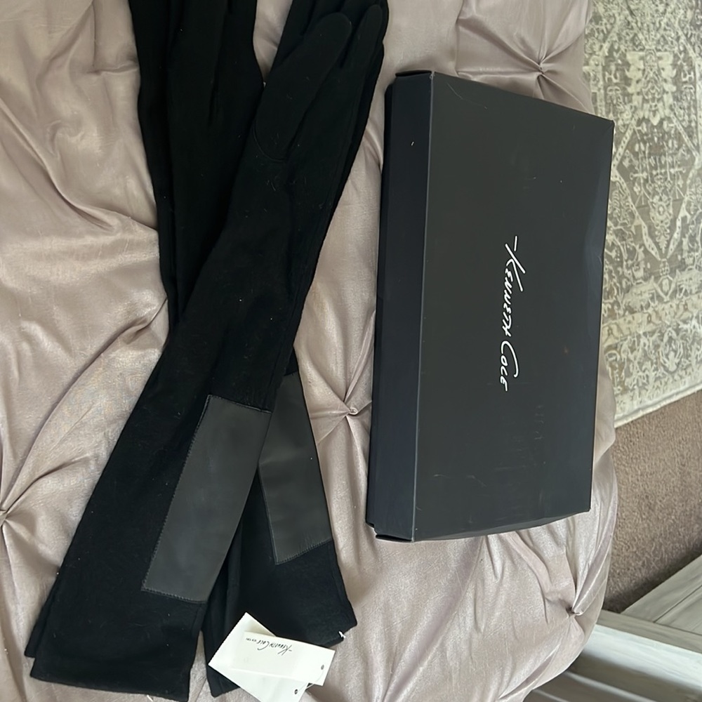 Black Long Kenneth Cole gloves